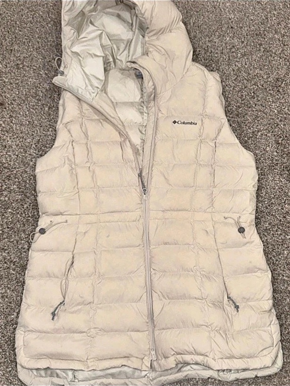 Columbia Puffer Vest Cream Size XL